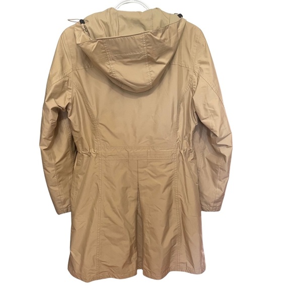 L.L. Bean Women's Tan Raincoat Sz S H2OFF Removable Lining - Picture 2 of 16